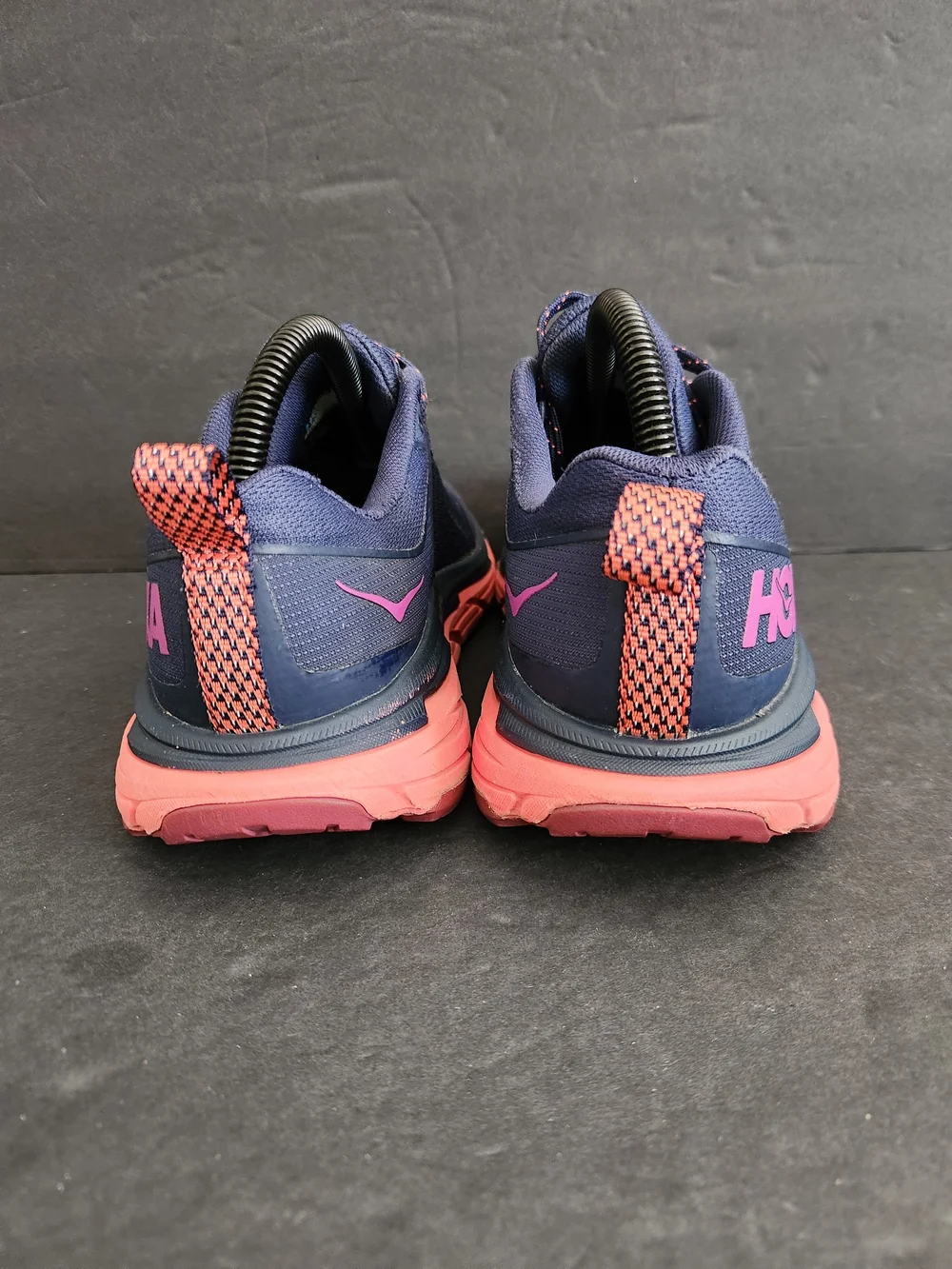 Hoka One One Challenger ATR 6 Navy Blue/Coral Running Shoes Women's Size 6.5